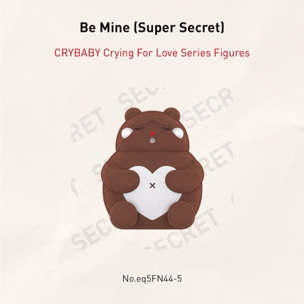 Pop Mart sealed Crybaby crying for love confirmed Super Secret